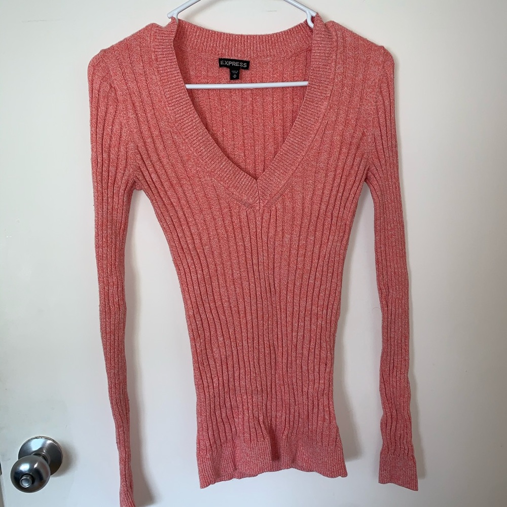 Express Long Sleeve Sweater (peach)